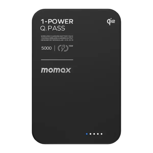 Momax 1-Power Q.Pass Qi2 5000mAh Magnetic Wireless Power Bank