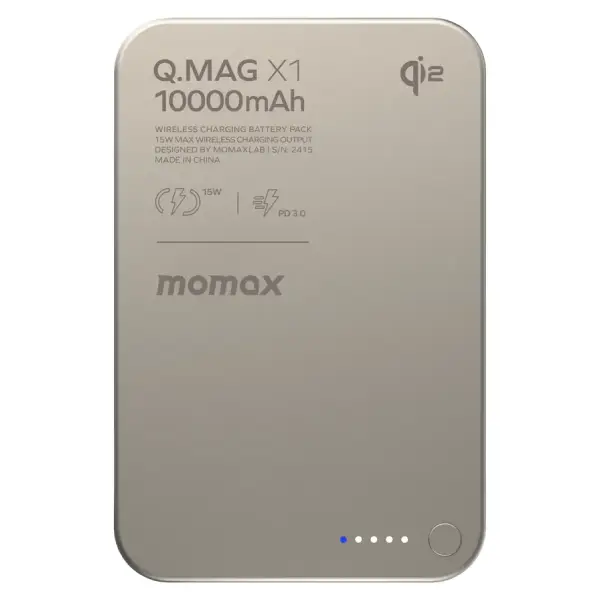 Momax Q.Mag X1 Qi2 Gen 2 Magnetic 10000mAh Wireless Power Bank