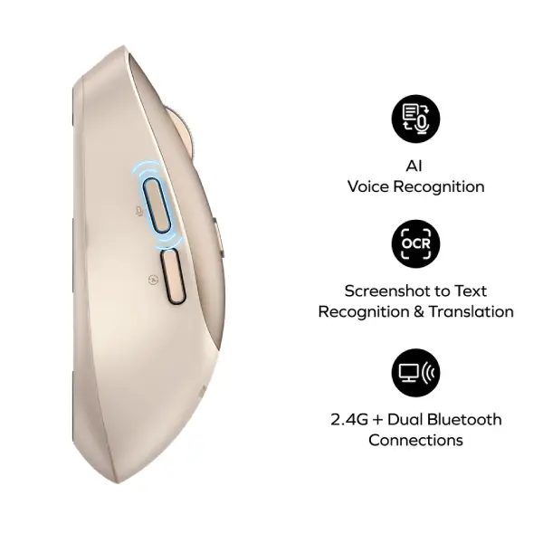 Momax 1-Folio AI-Powered Rechargeable Wireless Mouse