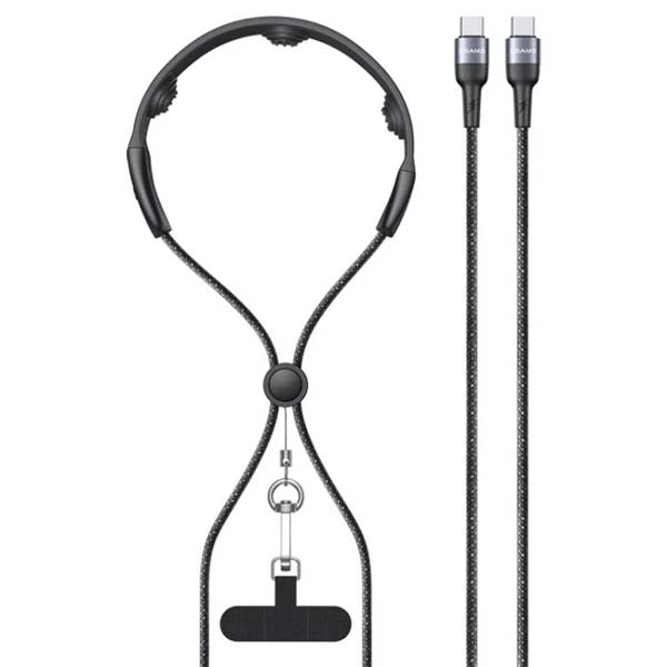 USAMS SJ759 U89 100W Fast Charging Data Cable with Massager Cable – 1.4m