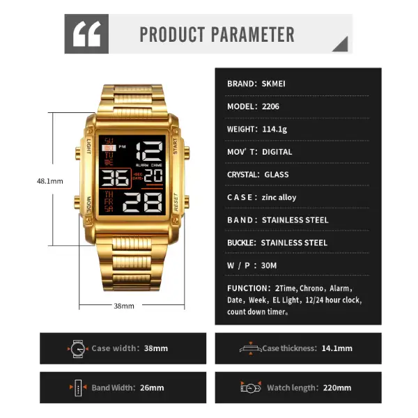 SKMEI 2206 Men Sport Watch