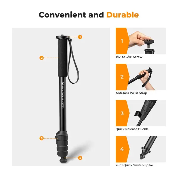K&amp;F Concept KF09.138 Camera Monopod