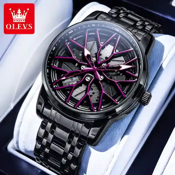 OLEVS 3701 Men's Watch - Purple