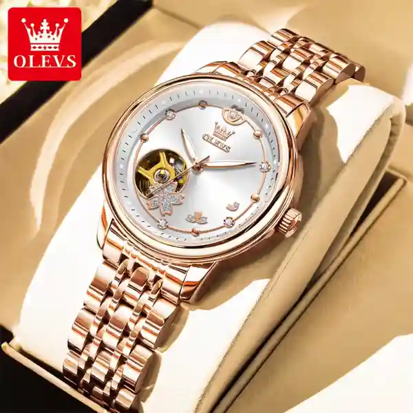 OLEVS 6732 Women Watch - Rose White