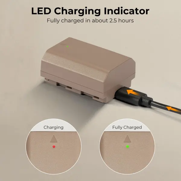 K&amp;F Concept NP-FZ100 Camera Battery with Type-C Cable