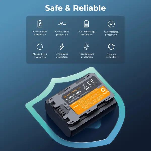 K&amp;F Concept NP-FZ100 2280mAH Battery and Dual Slot Charger