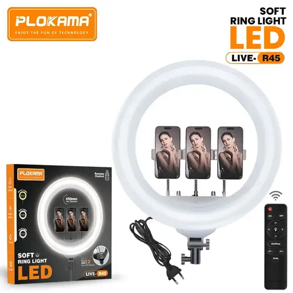 Plokama R45 Soft LED Ring Light