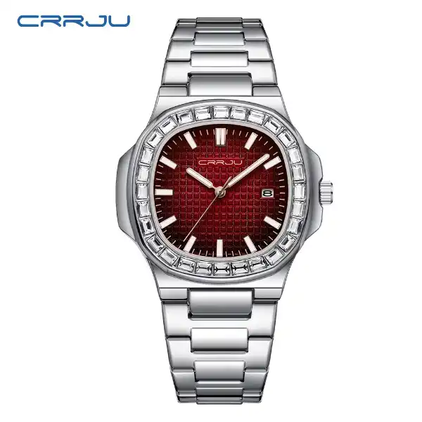 CRRJU 5019 Men's Watch - silver red