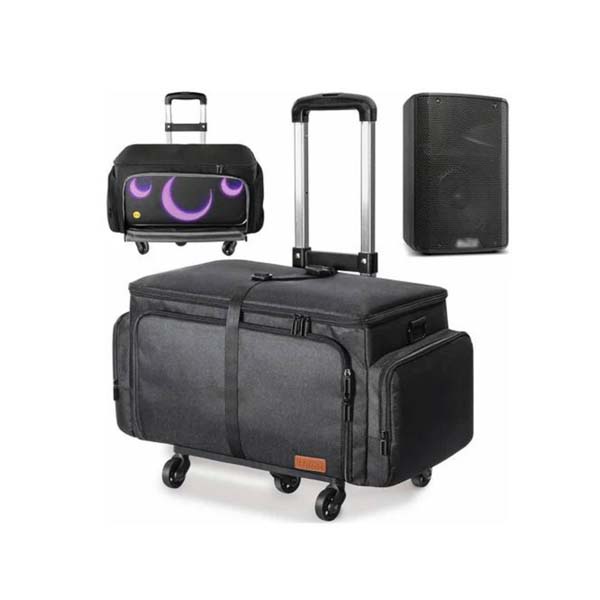 Ikarao Break X1 Speaker Waterproof Black Travel Trolley Bag