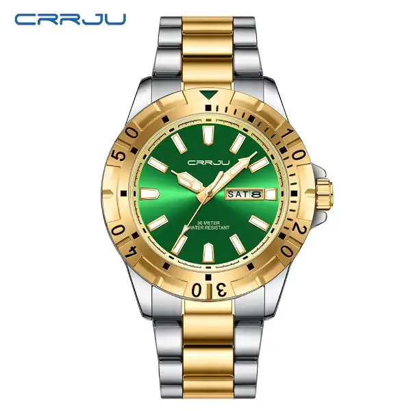 CRRJU 5028 Men's Watch - Gold Green