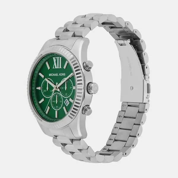 Michael Kors MK9152 Lexington Green Dial Silver Men's Watch