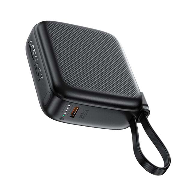 AceFast M15 10000mAh Power Bank with PD20W &amp; Built-in Cable