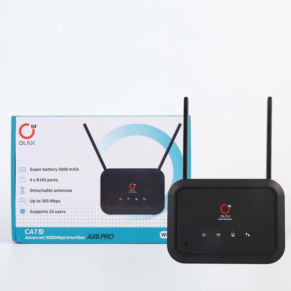 OLAX AX8 PRO High-Speed 5G/4G Dual-Band Wi-Fi 6 CPE Router