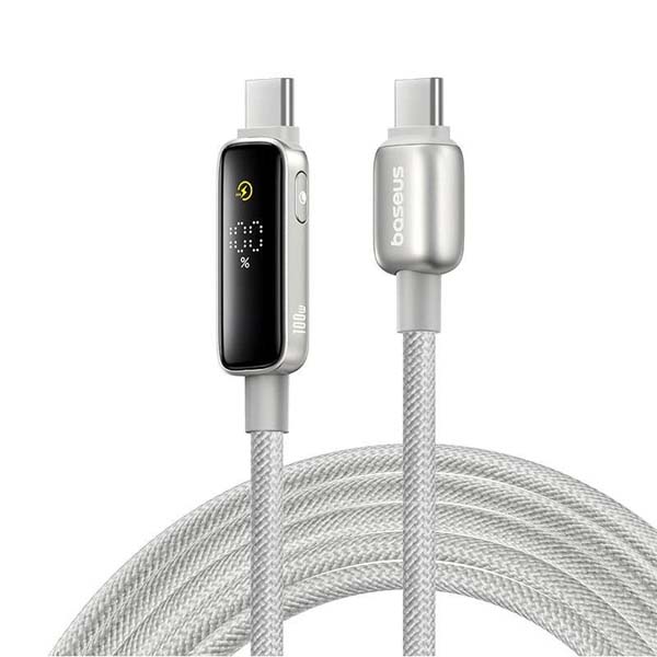 Baseus Vipow 100W USB-C to USB-C Fast Charging Cable with Built-in Dynamic Display