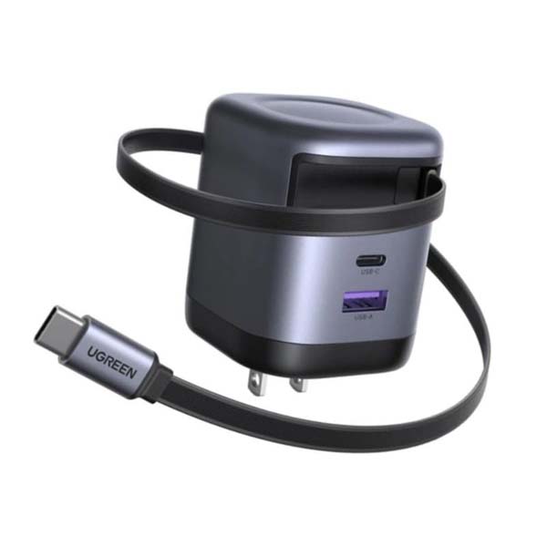 UGREEN X605 (55897) Nexode 65W Charger with Retractable USB-C Cable