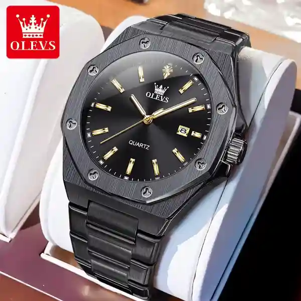 OLEVS 3613 Men's Watch - All Black