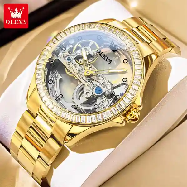 OLEVS 6699 Women Watch - Gold White