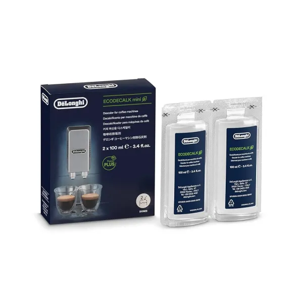 De’Longhi DLSC200 EcoDecalk Mini Descaler for Coffee Machines 2 x 100ml