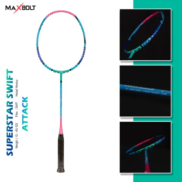 MAXBOLT SUPERSTARSWIFT-BADMINTON RACKET