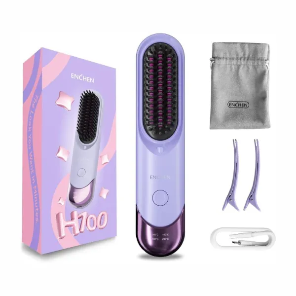 Enchen-H100-Cordless-Portable-Hair-Straightener-Brush-1