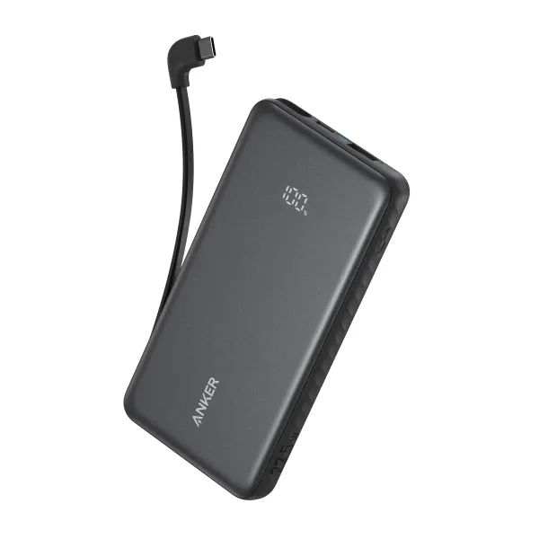Anker Zolo Power Bank 10K 22.5W Built-In USB-C Cable A110D