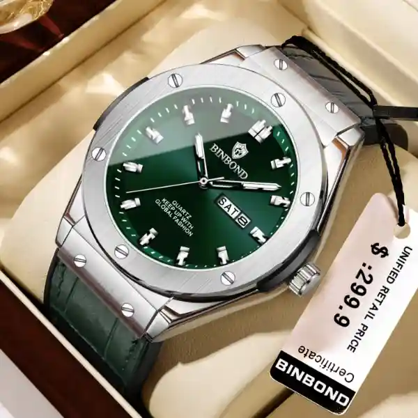 Binbond 952 Men's Watch - 952-silver green