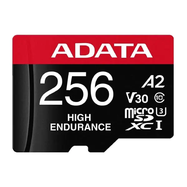 ADATA High-Endurance 256GB UHS-I Class 10 microSDXC Card for Surveillance Camera memory-1