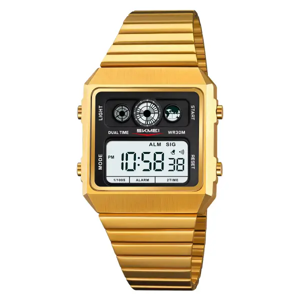 SKMEI 2450 Men's Watch - Gold