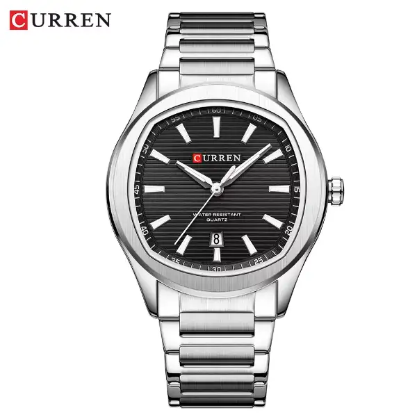 CURREN 8474 Men's Watch - silver black