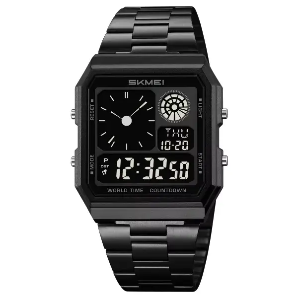 SKMEI 2353 Unisex Watch - black black-steel