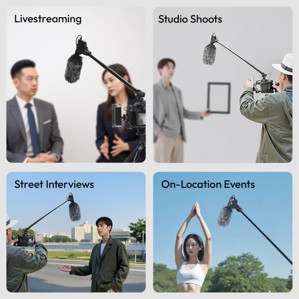 Ulanzi ZJ08 Microphone Boom Pole Arm 1M Mic Arm