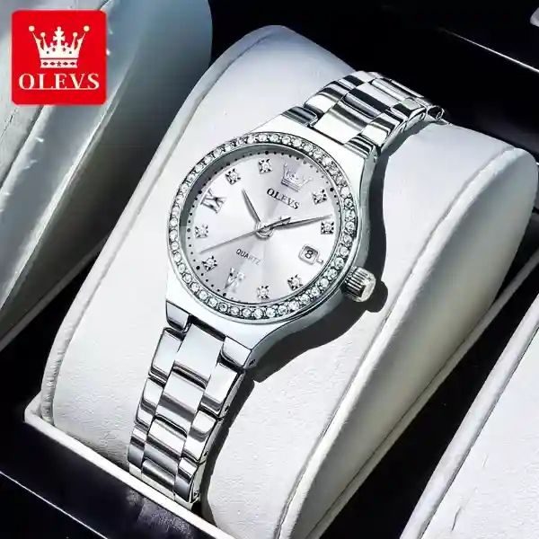 OLEVS 5628 Women's Watch - Silver White 5628