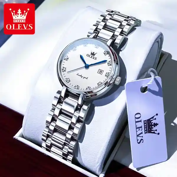 OLEVS 5575 Women Watch - White