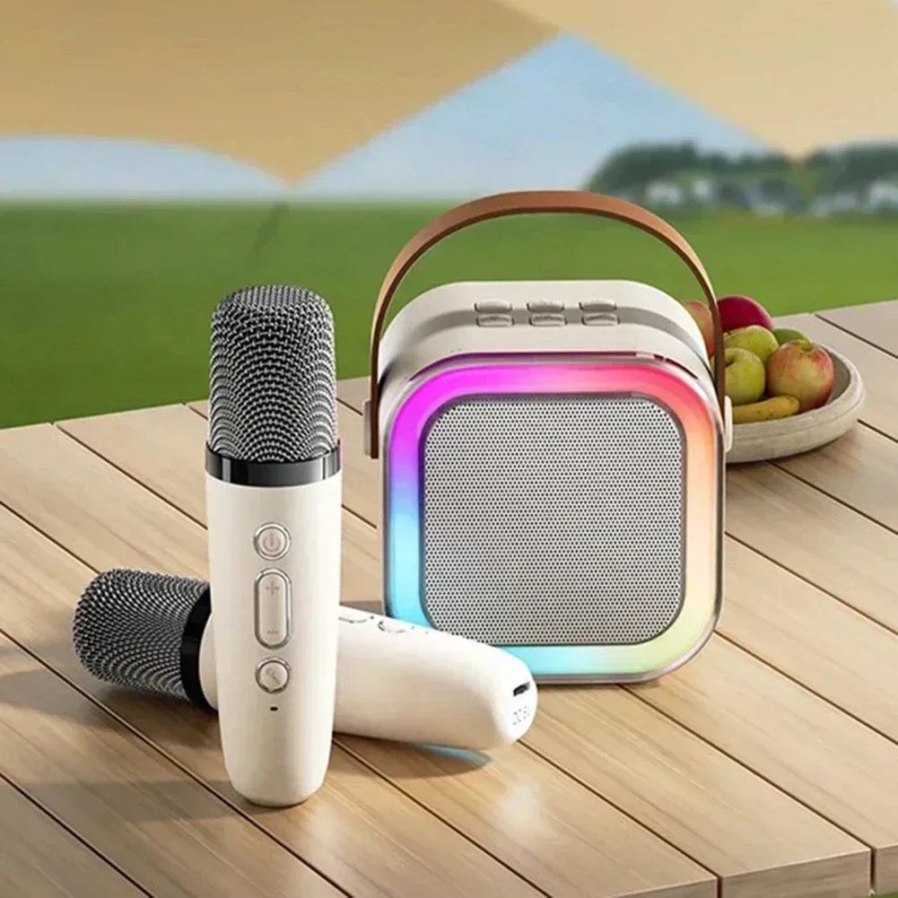 K12 Dual Microphone Mini Wireless Karaoke Speaker