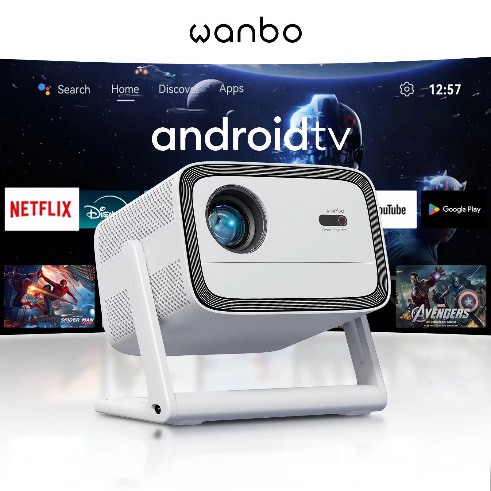 Wanbo Vali 1 Gimbal Projector 900 ANSI Android TV