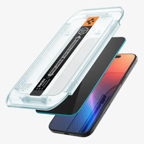 Spigen GLAS.tR EZ Fit Privacy Screen Protector for iPhone 17 Pro Max _ 16 Pro Max (1Pc)-2
