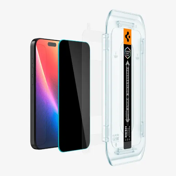 Spigen GLAS.tR EZ Fit Privacy Screen Protector for iPhone 17 Pro Max _ 16 Pro Max (1Pc)-1