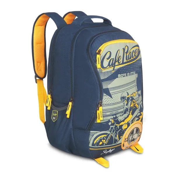 Skybags Offroader Pro Laptop Backpack Navy Blue 1
