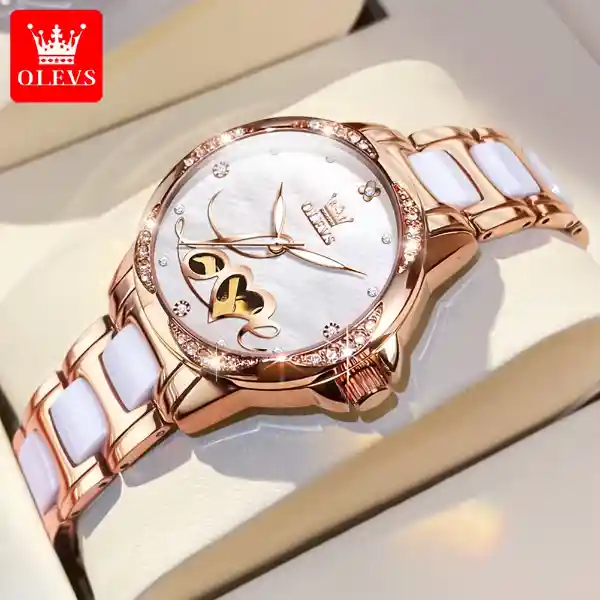 OLEVS 6613 Automatic Mechanical Women Watch - BRONZE