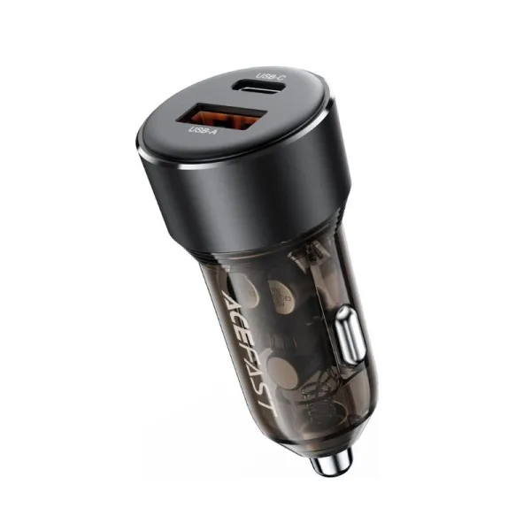 ACEFAST B12 60W Dual-Port Car Charger USB-A & USB-C Fast Charging Adapter - selected variant