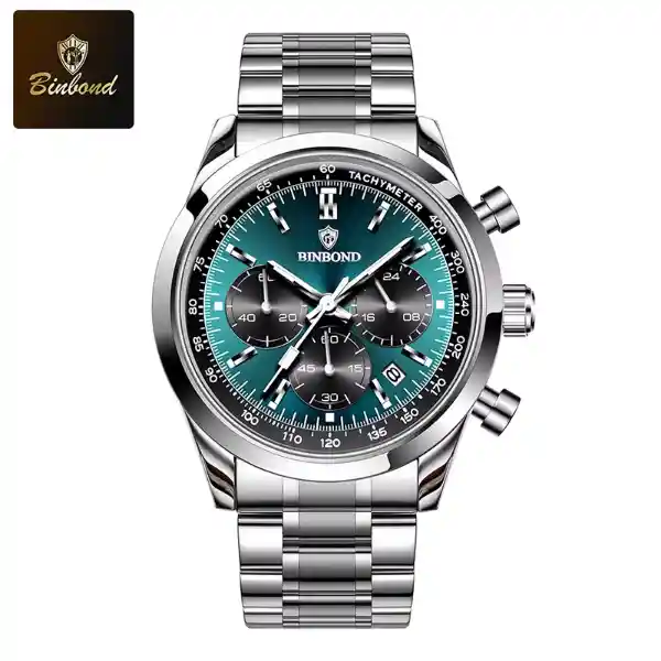 BINBOND V0065 Men's Watch - Green