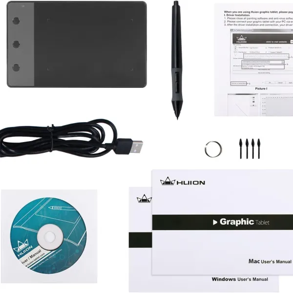 Huion 420 H420 Professional Graphics Drawing Tablet 2
