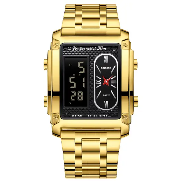 BINBOND B2311 Men's Watch - Gold black