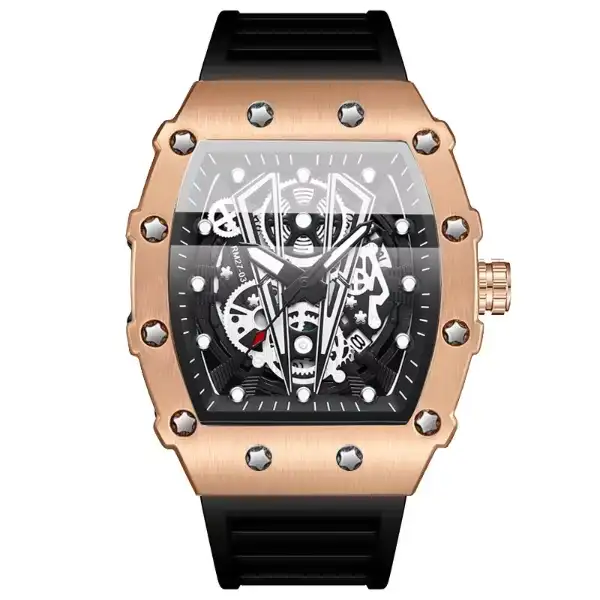 BINBOND 250327 Men's Watch - Black-rosegold
