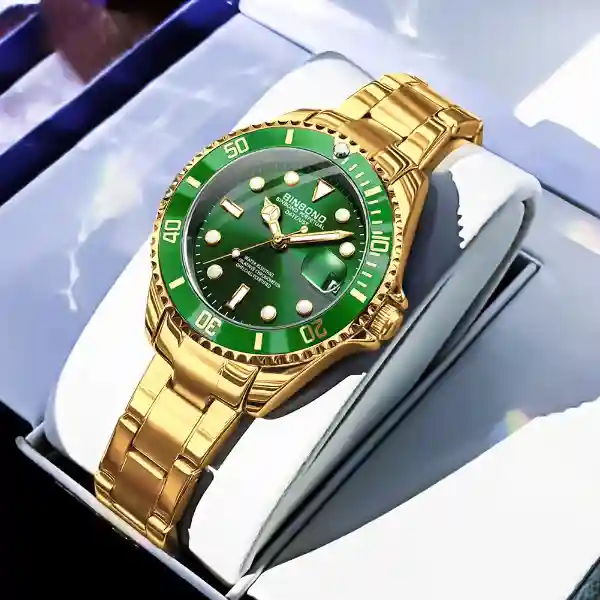 BINBOND 920L Women's Watch - all gold green