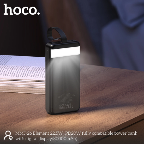 Hoco MMJ26 Element 22.5W+PD20W Power Bank with Digital Display(30000mAh)