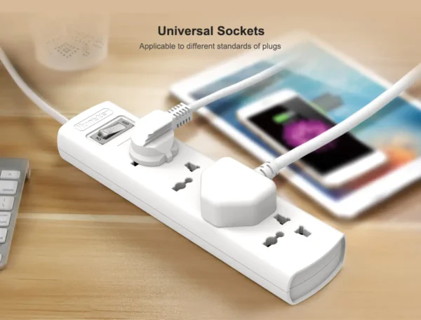 Huntkey SZM401 4 Port Socket 2Core Cable Power Strip 4