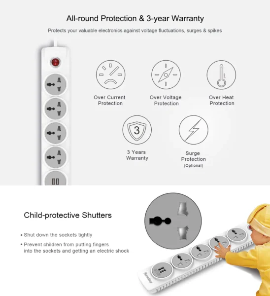 Huntkey SZN507 Power Strip 7