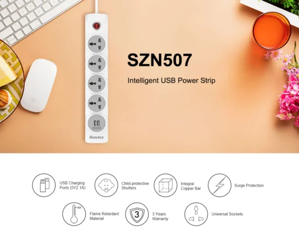 Huntkey SZN507 Power Strip 5