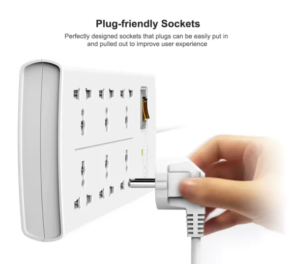 Huntkey SZM604 6 Ports Power Strip With Surge Protection 8